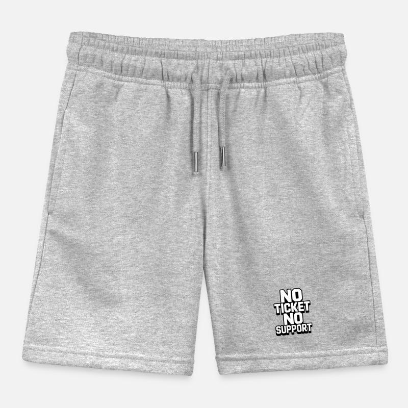 NO TICKET NO SUPPORT WHITE Computer Admin Kinder Organic Joggingshorts Mini Bolter von Stanley/Stella