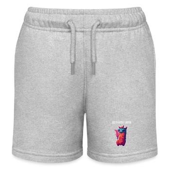 Blade 3D Drama Glasses - Kids Organic Sweat Shorts by Stanley/Stella - heather grey - Front