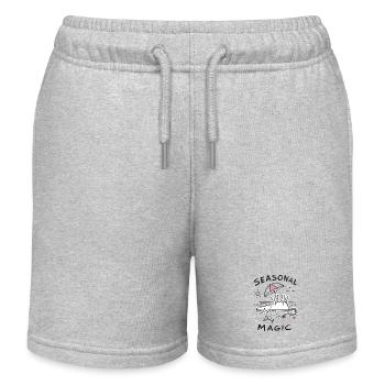 Dead Unicorn: Seasonal Magic on the Beach - Kids Organic Sweat Shorts by Stanley/Stella - heather grey - Front