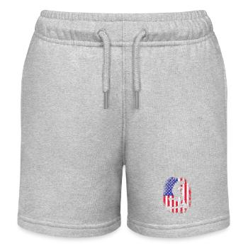 Trottinette Roller - Short de jogging enfant bio Stanley/Stella - gris chiné - Devant