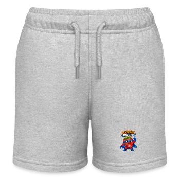 Super Berry Hero Berry - Kids Organic Sweat Shorts by Stanley/Stella - heather grey - Front