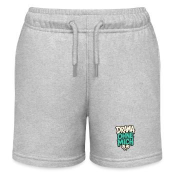 DRAMA OHNE MICH - Kinder Organic Joggingshorts Mini Bolter von Stanley/Stella - Grau meliert - Vorne