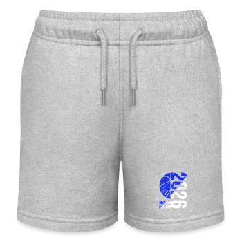 Basketball Meister Edition 2026 in Blau Weiss - Kinder Organic Joggingshorts Mini Bolter von Stanley/Stella - Grau meliert - Vorne