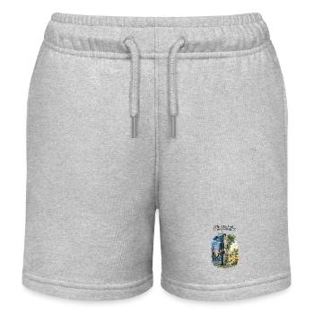 Zwei Seelen, eine Welt - Kinder Organic Joggingshorts Mini Bolter von Stanley/Stella - Grau meliert - Vorne