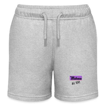 MISTRESS. THANK YOU - Kids Organic Sweat Shorts by Stanley/Stella - heather grey - Front