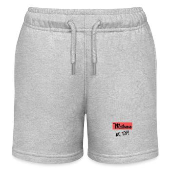 DANKE, HERRIN - Kinder Organic Joggingshorts Mini Bolter von Stanley/Stella - Grau meliert - Vorne