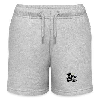 ONE TEAM ONE DREAM - Kids Organic Sweat Shorts by Stanley/Stella - heather grey - Front
