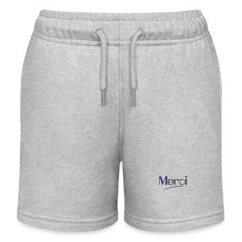 MERCI. MAÎTRESSE. MAÎTRE. MERCI MAÎTRESSE - Short de jogging enfant bio Stanley/Stella - gris chiné - Devant