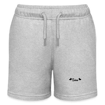 SCHWEIZ. HUMOR. LAND. FLAGGE. GENF. LAUSANNE - Kinder Organic Joggingshorts Mini Bolter von Stanley/Stella - Grau meliert - Vorne