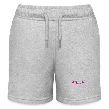 SCHWEIZ. HUMOR. LAND. FLAGGE. GENF. LAUSANNE - Kinder Organic Joggingshorts Mini Bolter von Stanley/Stella - Grau meliert - Vorne