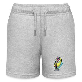 Hot Dog Lustig - Kinder Organic Joggingshorts Mini Bolter von Stanley/Stella - Grau meliert - Vorne
