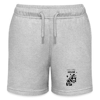 Construire une maison noir 2 - Short de jogging enfant bio Stanley/Stella - gris chiné - Devant