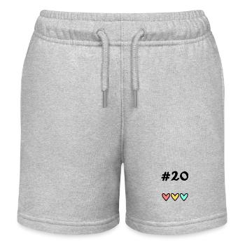 20. 20 JAHRE. 20-JÄHRIGES JUBILÄUM. 20-JÄHRIGES JUBILÄUM. - Kinder Organic Joggingshorts Mini Bolter von Stanley/Stella - Grau meliert - Vorne