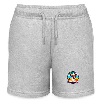 Pas de drame Lama - Short de jogging enfant bio Stanley/Stella - gris chiné - Devant