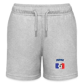 France 1 - Short de jogging enfant bio Stanley/Stella - gris chiné - Devant