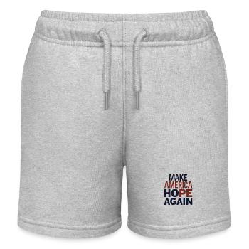 Make America Hope Again - Kinder Organic Joggingshorts Mini Bolter von Stanley/Stella - Grau meliert - Vorne