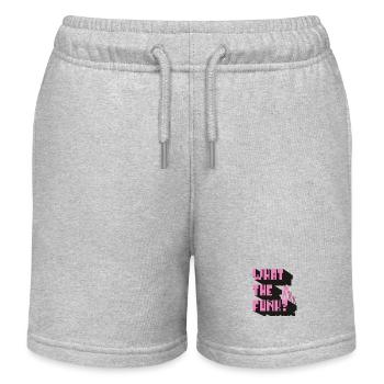 what the funk - Kinder Organic Joggingshorts Mini Bolter von Stanley/Stella - Grau meliert - Vorne