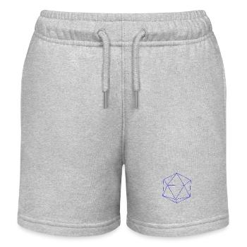 Himmlischer Ikosaeder - Kinder Organic Joggingshorts Mini Bolter von Stanley/Stella - Grau meliert - Vorne