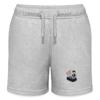 Bone beats only - Kids Organic Sweat Shorts by Stanley/Stella - heather grey - Front
