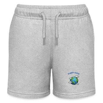 earth - Kids Organic Sweat Shorts by Stanley/Stella - heather grey - Front