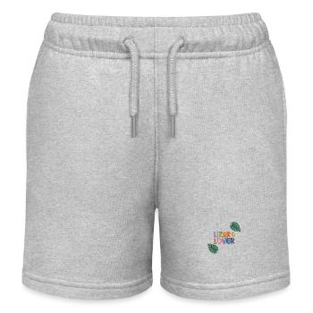 Lizard lover - Kids Organic Sweat Shorts by Stanley/Stella - heather grey - Front