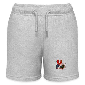 Unlimited Person Cool - Kinder Organic Joggingshorts Mini Bolter von Stanley/Stella - Grau meliert - Vorne