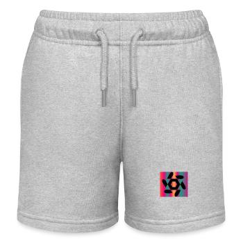 ART. GEEK. VINTAGE. GRAPHIC. MANGA. ASIA - Kids Organic Sweat Shorts by Stanley/Stella - heather grey - Front
