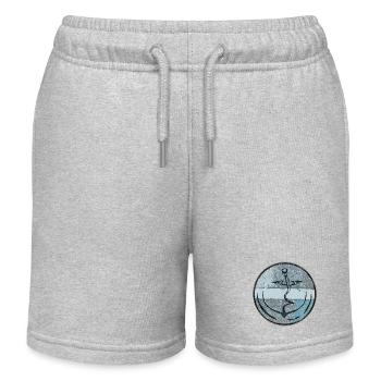 Ancre - Short de jogging enfant bio Stanley/Stella - gris chiné - Devant