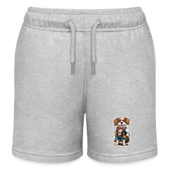 Lederhosen / Animal / Costume traditionnel / Tradition / Chien - Short de jogging enfant bio Stanley/Stella - gris chiné - Devant