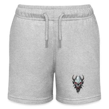 Wendigo / Evil Spirit / Possessive / Horror - Kids Organic Sweat Shorts by Stanley/Stella - heather grey - Front