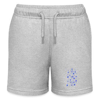 I WANT THE SEA - Kids Organic Sweat Shorts by Stanley/Stella - heather grey - Front