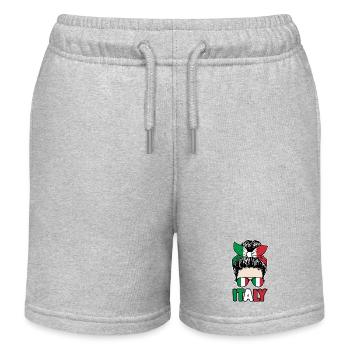 Italie Italien Italien Italie - Short de jogging enfant bio Stanley/Stella - gris chiné - Devant