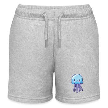 Méduse - Short de jogging enfant bio Stanley/Stella - gris chiné - Devant