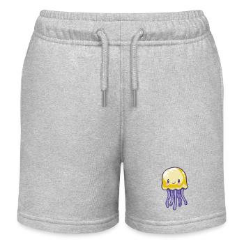 Méduse - Short de jogging enfant bio Stanley/Stella - gris chiné - Devant