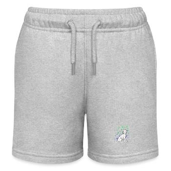 Dalmatian puppy - Kids Organic Sweat Shorts by Stanley/Stella - heather grey - Front