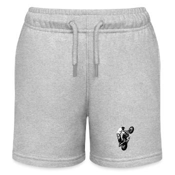 Moto Vélo Stunt Cross Motocross Hommes - Short de jogging enfant bio Stanley/Stella - gris chiné - Devant
