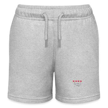 Glaube an dich selbst Blumig - Kinder Organic Joggingshorts Mini Bolter von Stanley/Stella - Grau meliert - Vorne