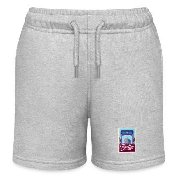 Berlin U-Bahn - Kids Organic Sweat Shorts by Stanley/Stella - heather grey - Front