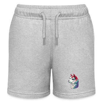 Alpaga - Short de jogging enfant bio Stanley/Stella - gris chiné - Devant