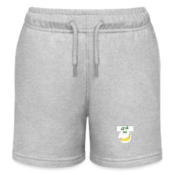 Ich bin Banane - Kinder Organic Joggingshorts Mini Bolter von Stanley/Stella - Grau meliert - Vorne