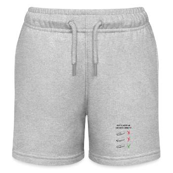 Comment insérer correctement une clé USB - Short de jogging enfant bio Stanley/Stella - gris chiné - Devant