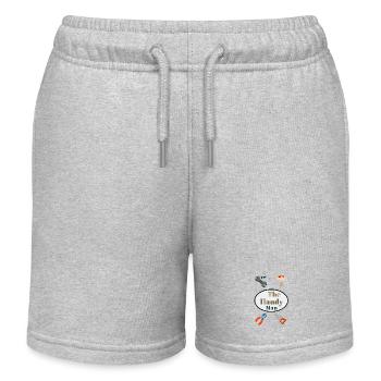 Praktischer Handwerker DIY Motiv - Kinder Organic Joggingshorts Mini Bolter von Stanley/Stella - Grau meliert - Vorne