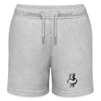 Buste antique Zeus – Gravure classique - Short de jogging enfant bio Stanley/Stella - gris chiné - Devant