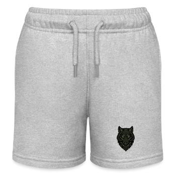 Wolf - Kids Organic Sweat Shorts by Stanley/Stella - heather grey - Front
