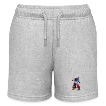 Motorsport-Sportkunst #motor #sport - Kinder Organic Joggingshorts Mini Bolter von Stanley/Stella - Grau meliert - Vorne