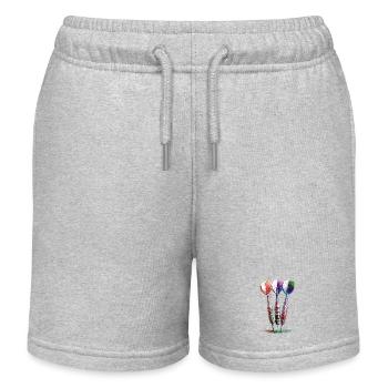Jeux de fléchettes #darts #sport - Short de jogging enfant bio Stanley/Stella - gris chiné - Devant