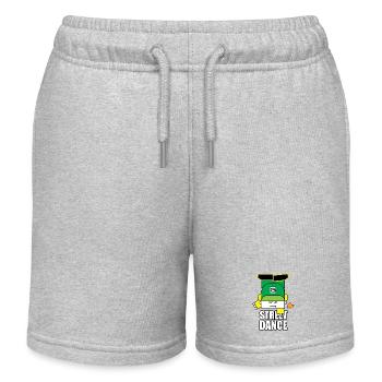 Green Street Dance Bot - Kinder Organic Joggingshorts Mini Bolter von Stanley/Stella - Grau meliert - Vorne