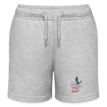 Souvenir du New Hampshire, États-Unis, - Short de jogging enfant bio Stanley/Stella - gris chiné - Devant