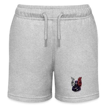 Sensenmann mit Engel und Dämon - Kinder Organic Joggingshorts Mini Bolter von Stanley/Stella - Grau meliert - Vorne