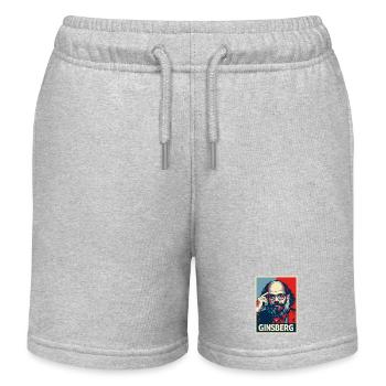 Allen Ginsberg Portrait du poète beat en teintes rétro - Short de jogging enfant bio Stanley/Stella - gris chiné - Devant